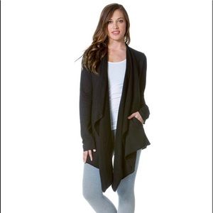 Hard tail matrix fleece cardigan